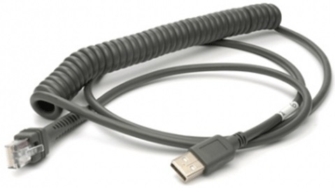 Imagen 1 del producto “Cable de datos HONEYWELL Usb Coiled Cable 5353235N3 - 2, 9 m, USB A, Macho/Macho, Negro ”