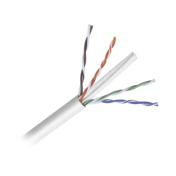 Imagen 1 del producto “Bobina cable de 305 metros/ cable Cat6/ alto desempeño/ flexible/ UL/ Cobre/ color blanco/ aplicaciones de video vigilancia/ redes de datos - ”