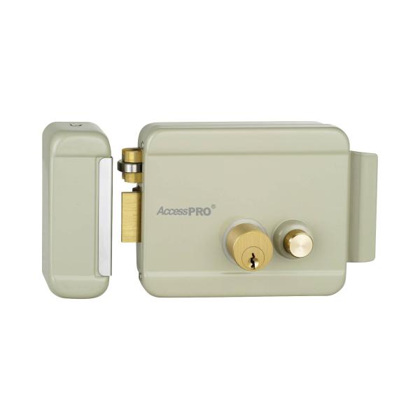 Imagen 1 del producto “Cerradura Eléctrica con Botón de Salida ACCESSRIMBL / Incluye Llave / Exterior / Izquierda - ”