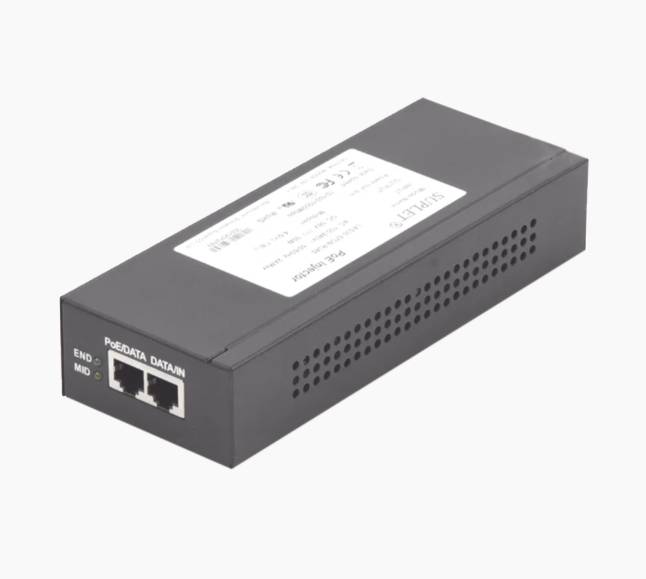 Imagen 1 del producto “Inyector Super Hi-PoE / 56 Vcc / 30 Watts / Para Domos HIKVISION PTZ / IP (-AE / DE) / Soporta 802.3 af /at - ”
