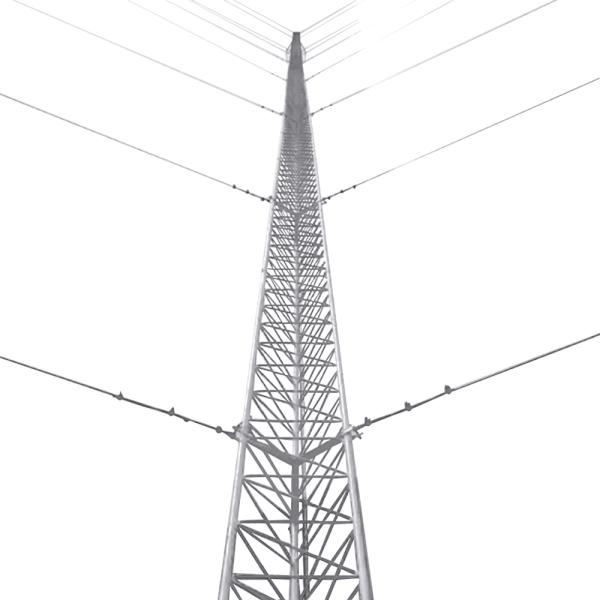 Imagen 1 del producto “Kit de Torre Arriostrada KTZ-30E-015 de Piso de 15 m Altura con Tramo STZ30 Galvanizado Electrolítico (No incluye retenida). - ”
