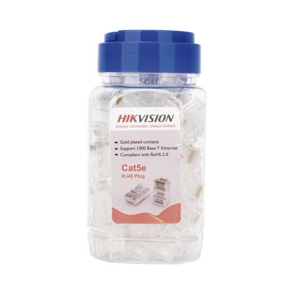 Imagen 1 del producto “Bote 100 Piezas Plug RJ45/ Cat 5e/ Chapado en Oro a 30 Micras/ Sin Blindaje/ Facil Instalación/ Uso Interior/ Norma TIA-568B/ Cumple con RoHS 2.0 - ”