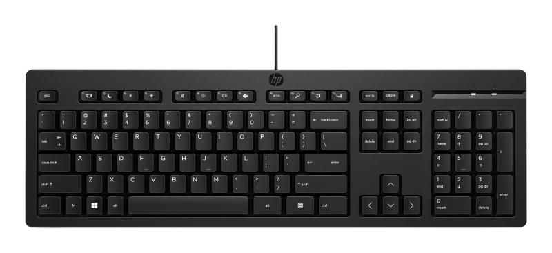 Imagen 1 del producto “Teclado HP 125 (AY2Y7AA#ABM). Conectividad Plug and Play - Color Negro. ”