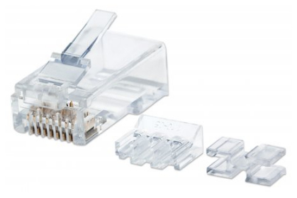 Imagen 1 del producto “Plug Cat6a INTELLINET 790673 - Transparente ”