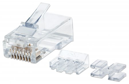 Imagen 1 del producto “Plug Cat6a INTELLINET 790550 - Transparente ”