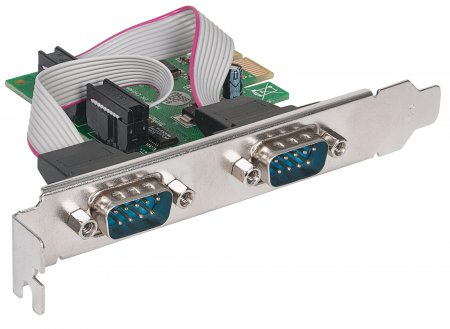 Imagen 1 del producto “152082 Tarjeta Serial PCI Express de dos puertos DB9 - para instalación en buses PCI Express x1, x4, x8 y x16 ”