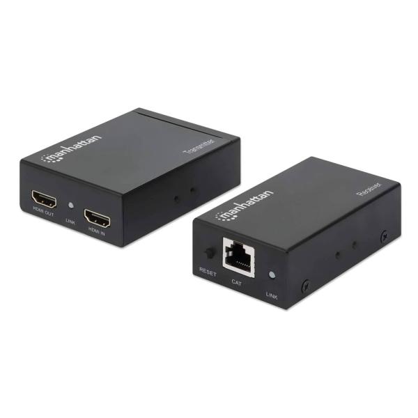 Imagen 1 del producto “207461 Kit extensor de HDMI sobre Ethernet - resolución de 1080p hasta a 50 m, Cable Cat6, Soporta IR ”