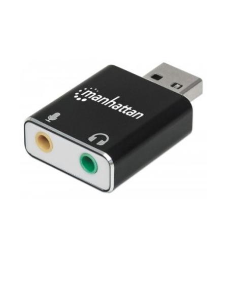 Imagen 1 del producto “152754 Adaptador USB-A a Puertos de 3.5 mm para Entrada de Micrófono y Salida de Audio - Soporta sonido estereo 2.1 ”