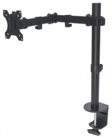 Imagen 1 del producto “461542 Soporte de escritorio para monitor soporta monitores de 13 a 32 pulgadas - hasta 8 kg, movimiento de brazos de doble articulación, negro ”