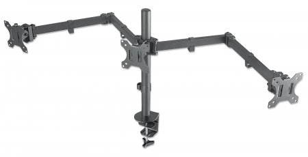 Imagen 1 del producto “461658 Soporte para monitor - de escritorio, movimiento articulado, 3 pantallas planas de 13 pulgadas a 27 pulgadas máximo 7 kg cada una. ”