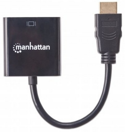 Imagen 1 del producto “151467 Convertidor HDMI Macho a VGA hembra - negro Largo:30cm. ”