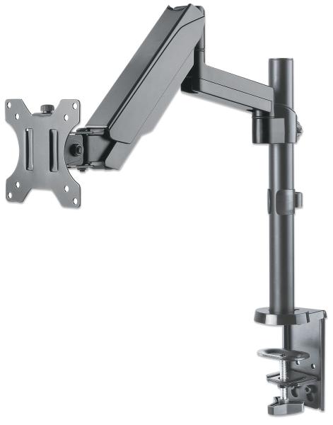 Imagen 1 del producto “Soporte universal de pared para monitor MANHATTAN con pistón a gas - Soporta un monitor de 17 pulgadas a 32 pulgadas ”