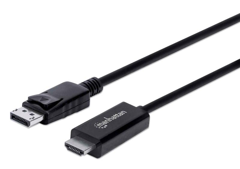 Imagen 1 del producto “153218 Cable DisplayPort a HDMI 4k 60Hz - Macho a HDMI Macho, Longitud 3 mts ”
