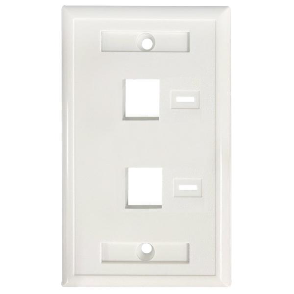 Imagen 1 del producto “Face Plate 772396 INTELLINET - Blanco 2 Perf. Etiqueta ”