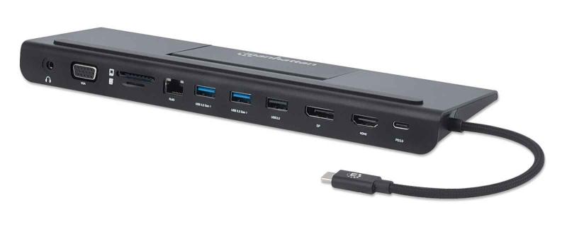 Imagen 1 del producto “Docking Station MANHATTAN 153478 - Aluminio ”