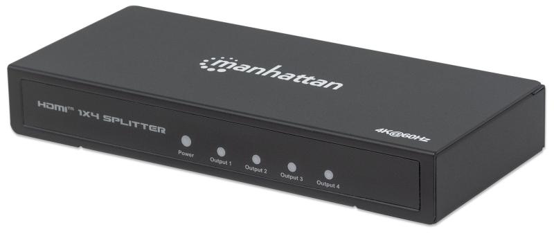 Imagen 1 del producto “207805 Video Splitter HDMI 4K de 4 puertos - Replica una señal de audio/video digital de ultra alta definición (UHD), para hasta cuatro pantallas. ”