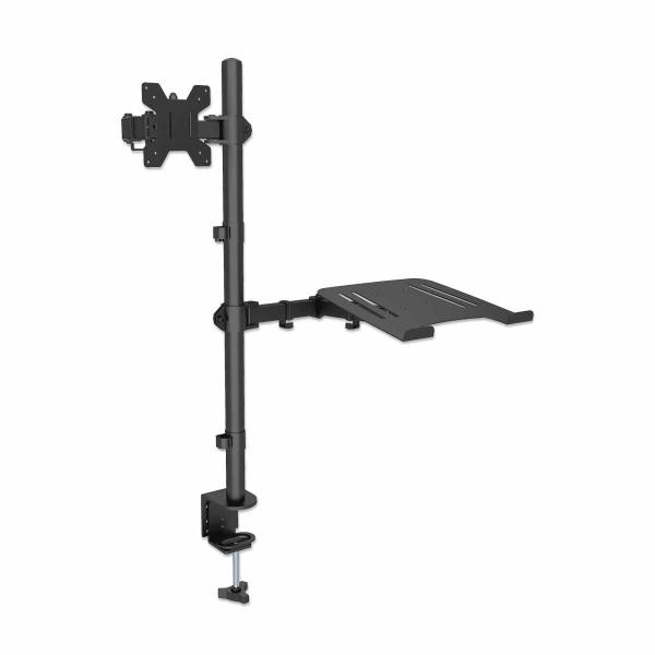 Imagen 1 del producto “462136 Soporte combinado de escritorio para laptop y monitor; Soporta un monitor de 13 a 32 pulgadas - de hasta 8 kg (17 libras) y una laptop de 10 a 17 pu ”