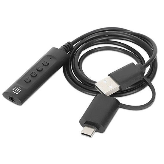 Imagen 1 del producto “Convertidor USB MANHATTAN 153560 - Negro, 1 puerto ”
