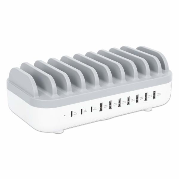 Imagen 1 del producto “180856 Estación de carga de 10 puertos USB - 120 W  Manhattan - ”