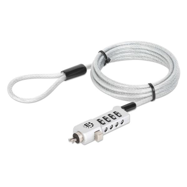 Imagen 1 del producto “Candado Laptop 3 en 1 (440301) MANHATTAN - ”