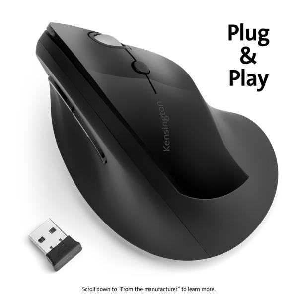 Imagen 1 del producto “Mouse Kensington Pro Fit Ergo Vertical K75501WW Inalámbrico - ”