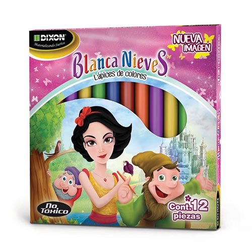 Imagen 1 del producto “Colores Blanca Nieves C/12 Cortos 21040 Lapimex - ”
