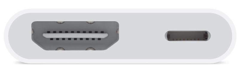 Imagen 1 del producto “Adaptador Lightning a AV digital APPLE - Color blanco, Apple, Adaptadores ”