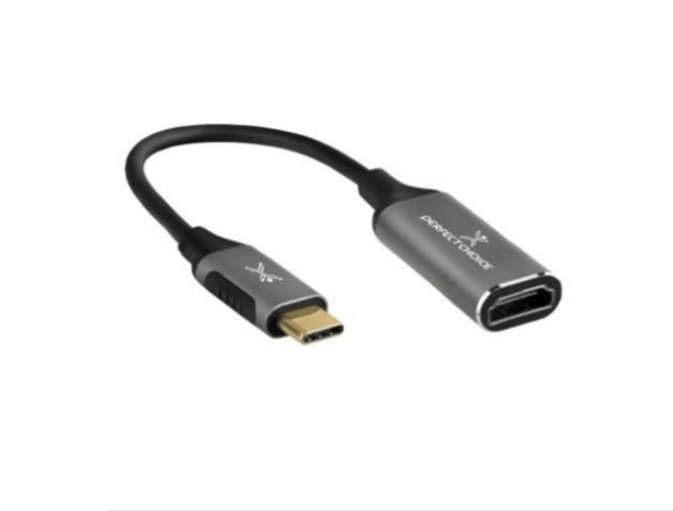 Imagen 1 del producto “Adaptador USB C a HDMI 4K PERFECT CHOICE PC-101260 - USB C, HDMI, Negro ”