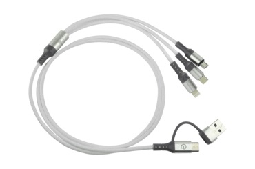 Imagen 1 del producto “Cable de carga universal 5 en 1. Carga simultáneamente 3 dispositivos. Easy Line - ”