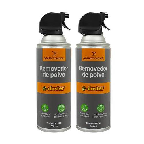Imagen 1 del producto “Kit de 2 pack de aire comprimido de 330ml PC-034100 Eliminador de polvo y contaminantes para áreas difíciles de limpiar - ”