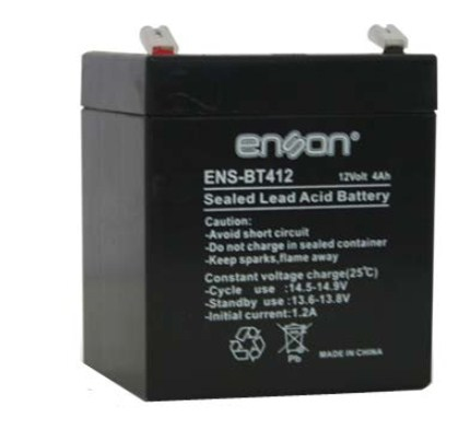 Imagen 1 del producto “Batería de Respaldo 12V 4A ENSON ENS-BT412 - Negro ”