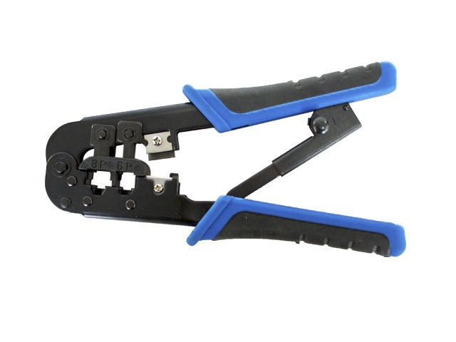 Imagen 1 del producto “Pinzas Ponchadoras de RJ45 ENSON ENS-NT02 - Negro y Azul ”