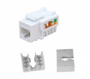 Imagen 1 del producto “Conector Jack RJ45 Cat6 90 Grados ENSON ENS-JC6WH - RJ-45, Blanco, Cat 6 ”