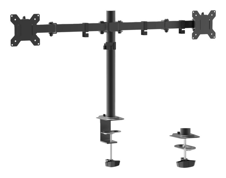 Imagen 1 del producto “Brazo Para Dos Monitores Naceb (NA-0211) - Brazo Para Dos Monitores Na-0211 Negro Ds1703Be Modelo: NA-0211 ”