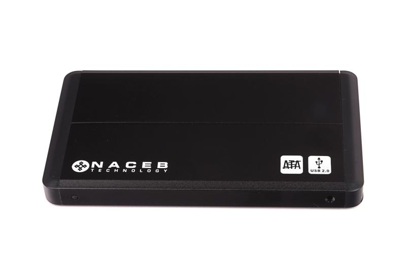 Imagen 1 del producto “Gabinete para Disco Duro Naceb Technology NA-280 - 1 TB, USB 2.0, 2.5 pulgadas, Negro ”