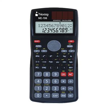 Imagen 1 del producto “Calculadora Científica Nextep NE-196 10+2 Dígitos Doble línea - 240 Funciones  Solar/Batería ”