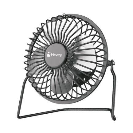 Imagen 1 del producto “Mini Ventilador de Escritorio Nextep NE-690 metálico  color gris  con conexión de USB - ”