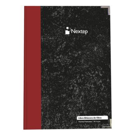 Imagen 1 del producto “Libro Nextep Bitácora de Obras 96 hojas NE-005B Frances Pasta Dura Cosida Esquinas Reforzadas con punta metálica  23.5cn x 34.5 cm - ”