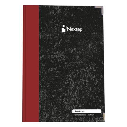 Imagen 1 del producto “Libro de Actas Nextep 96 hojas NE-005N Frances Pasta Dura Cosida Esquinas Reforzadas con punta metálica  23.5cn x 34.5 cm - ”
