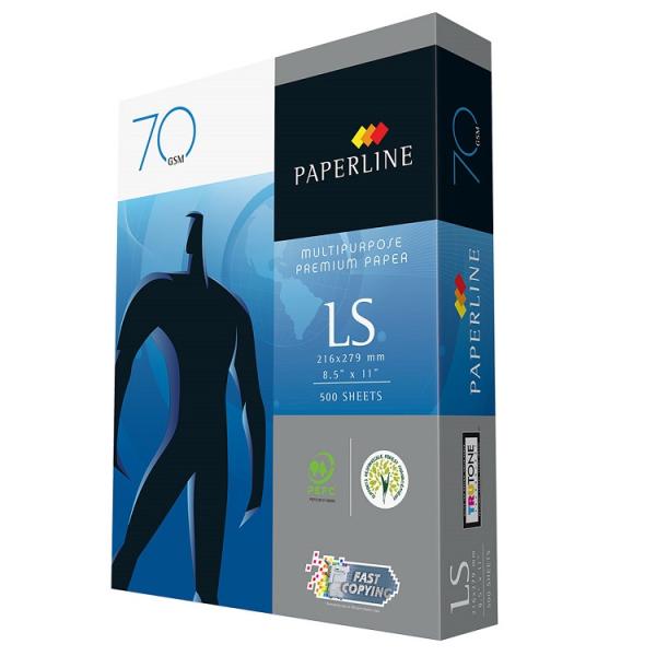 Imagen 1 del producto “Papel Bond Paperline 48991389136438 Caja con 10 paquetes con 500 hojas tamaño carta 21.6 cm x 27.9 cm 95  blancura 70 gramos Alta Blancura - ”