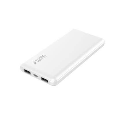 Imagen 1 del producto “Power Bank Nextep NE-430B Ultra Ligera 10000 mAl 2 puertos Color Blanco USB a Micro USB - ”