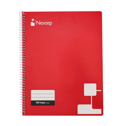 Imagen 1 del producto “Cuaderno Nextep NE-007R a rayas tamaño profesional con 100 hojas de resorte - ”