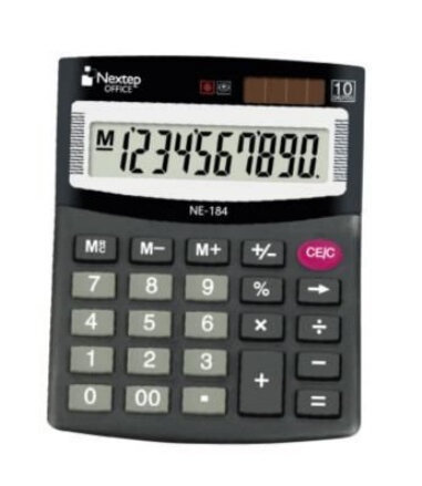Imagen 1 del producto “Calculadora Nextep NE- 184 10 Dígitos Semi Escritorio  Bateria / Solar - ”