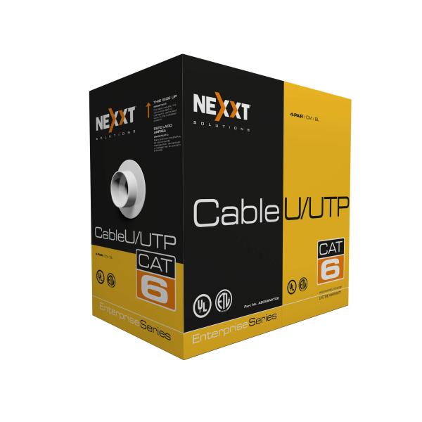 Imagen 1 del producto “Bobina de Cable Cat.6 UTP - revestimiento tipo CM, 305M, Azul Enterprise 100  Cobre 23 AWG ”