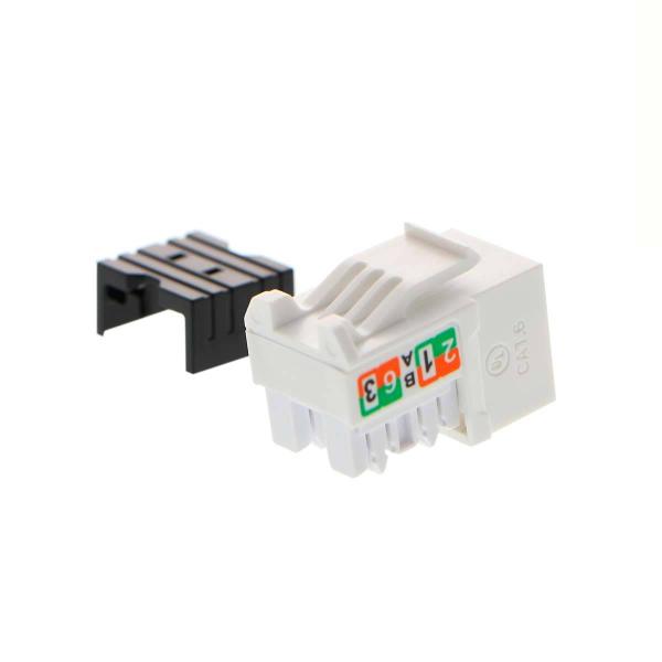 Imagen 1 del producto “Módulo Keystone jack  RJ-45 hembra Cat.6 Sin blindaje - tipo 110, Blanco PCGKJC6TYRJWH ”
