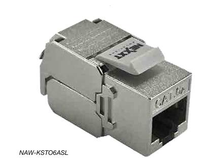 Imagen 1 del producto “Jack keystone RJ-45 Cat.6A Blindado - sin herramienta y tipo 110 ”