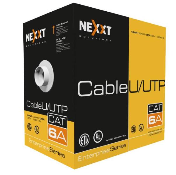 Imagen 1 del producto “Bobina NEXXT U/UTP CAT6A 305M - CMR, 23 AWG AB357NXT23 ”