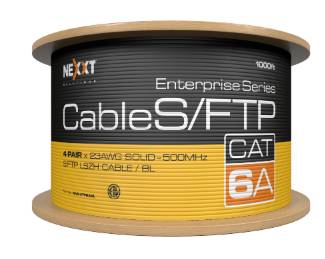 Imagen 1 del producto “Bobina Cat6A NEXXT S/FTP 23AWG - 4 pares, Gris, NAB-UTP6AGR ”
