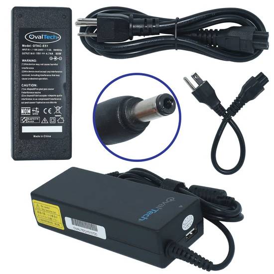 Imagen 1 del producto “Cargador / Adaptador para Laptop OVALTECH OTAC-E51 de 90W 19V-4.74A (5.5*2.5) - ”