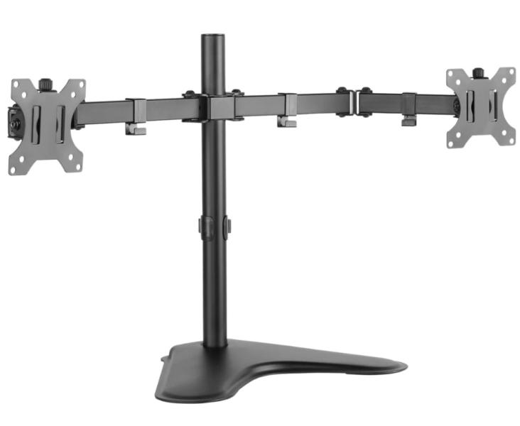 Imagen 1 del producto “Soporte de Escritorio OVALTECH OVME-D1332 para 2 Monitores LCD de 13 pulgadas a 32 pulgadas (Resistencia 8kgs) - ”